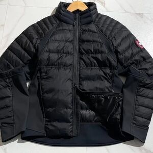 Canada Goose Black Quilted Lightweight Jacket with Softshell Panels
